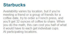 Starbucks Menu Prices with Latest Promotion and Images